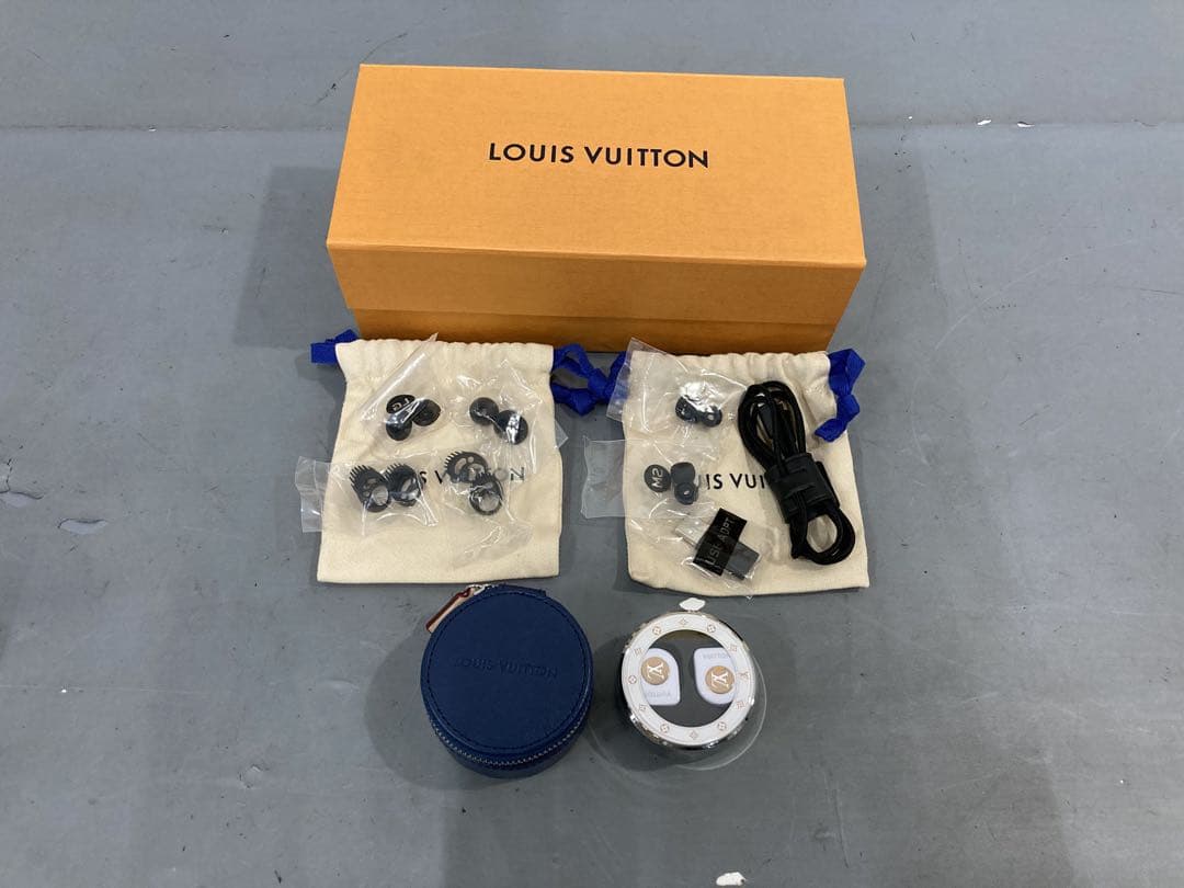 【ジャンク品】ルイヴィトン ワイヤレス イヤホン モノグラム LV ホライゾン