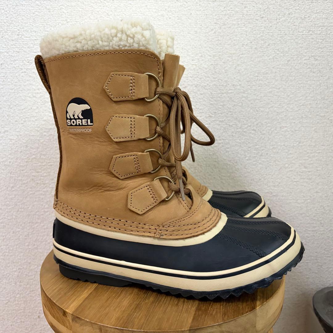 極美品◯ ソレル SOREL ブーツCaribou Buff BLACK 23