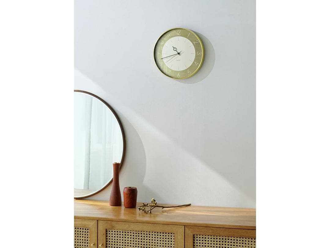 Wall Clock ゴールド壁時計 直径約30cm