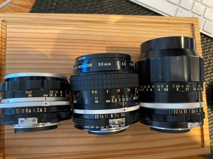 Nikomat FTN + 人気のレンズ3本付き。動作快調