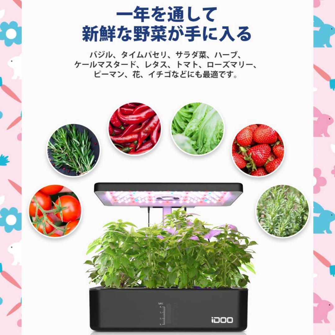☆水耕栽培 セット 室内 植物育成LEDライト付き