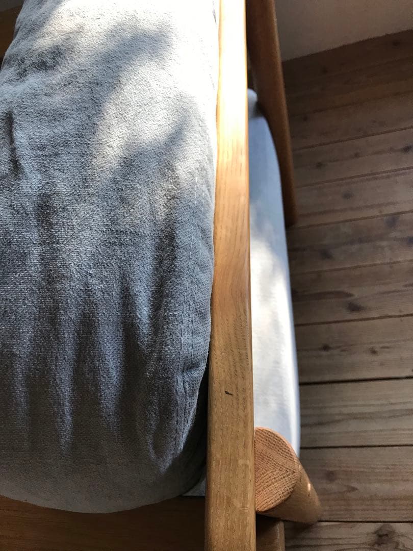 IDEEイデーDIMACHEディモンシュ一人掛けソファー①替えカバー付きピンク