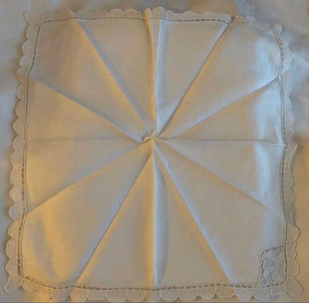 【新品未使用/ナプキンシミ有】LINEN&SILK花柄テーブルクロスナプキン2枚