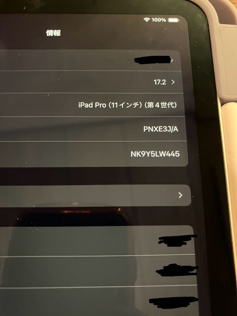 【美品】刻印入り iPad Pro 11インチ Wi-Fi 128GB シルバー