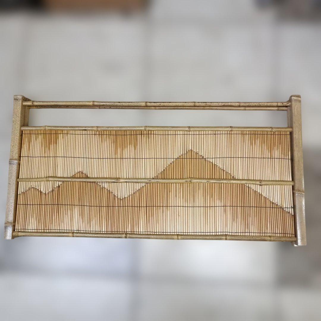 4941)茶道具　竹峰作「銘竹東山」/銘竹風炉先屏風　江戸間
