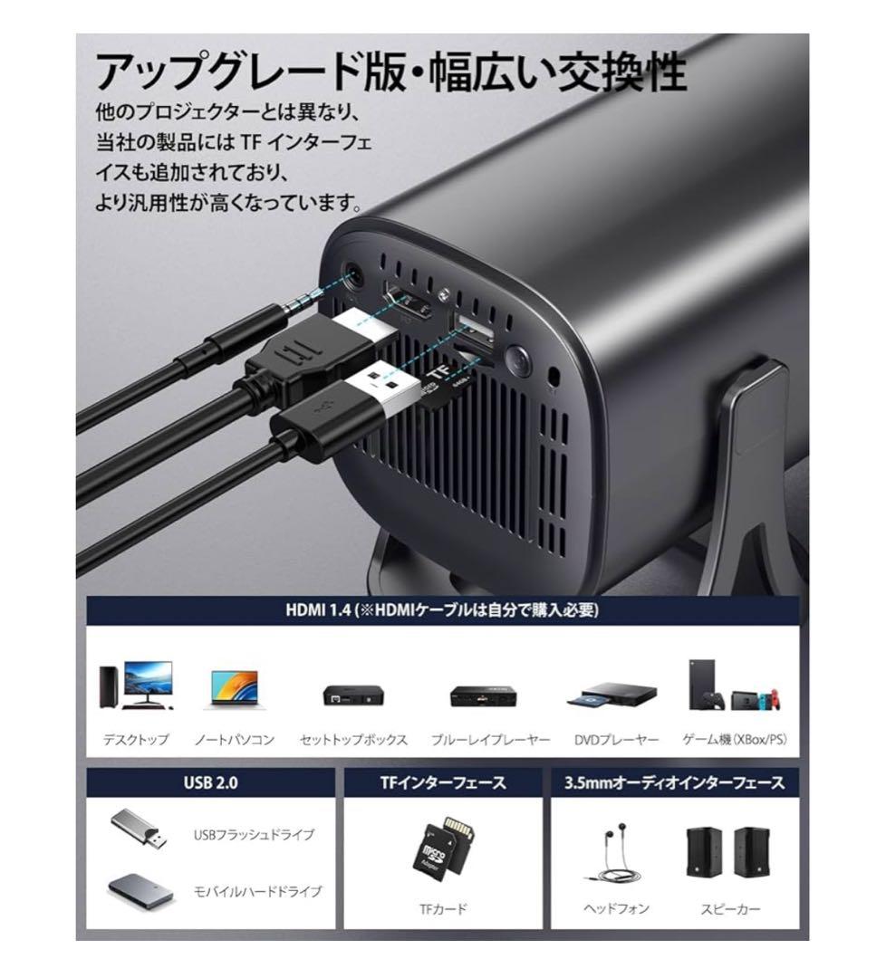 プロジェクター 家庭用【25000LM・BluetoothリモコンAndroid