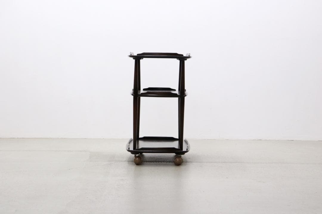 英国 イギリス ERCOL アーコール エルム材 トローリー キッチン ワゴン