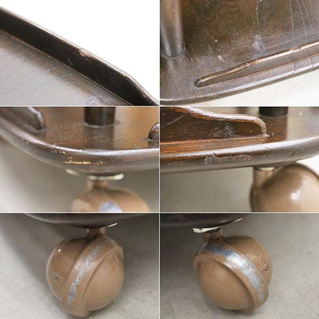 英国 イギリス ERCOL アーコール エルム材 トローリー キッチン ワゴン