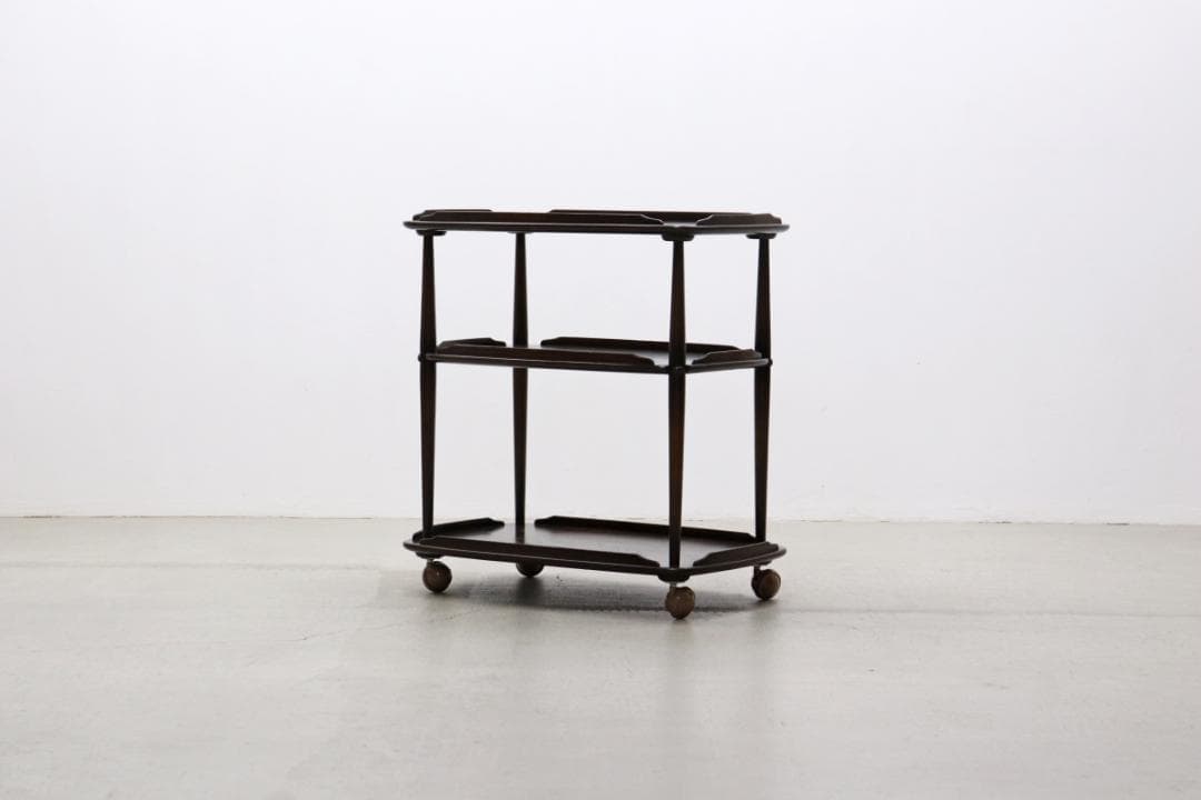 英国 イギリス ERCOL アーコール エルム材 トローリー キッチン ワゴン