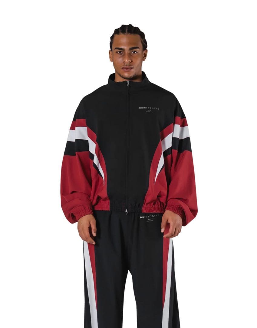 LYFT/リフト 2ライントラックジャケット＆パンツ セットアップ レッド