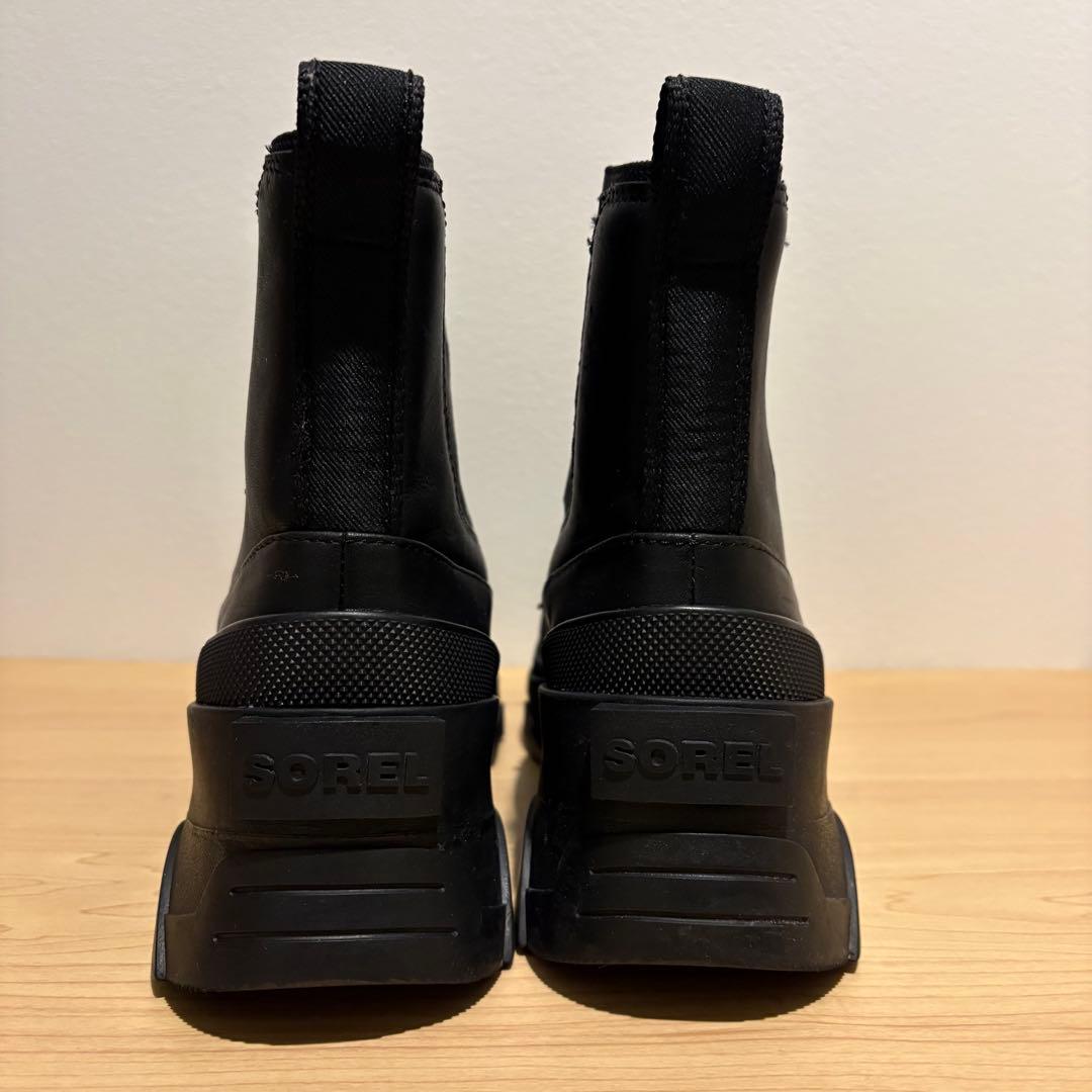 美品　SOREL サイドゴアブーツ ブラック　レインブーツ　チェルシーブーツ