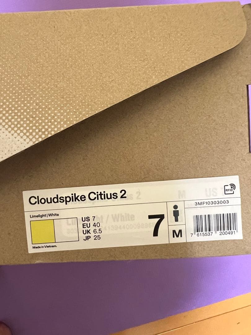 スパイク・シューズ Cloudspike Citius 2 mens 25.0cm