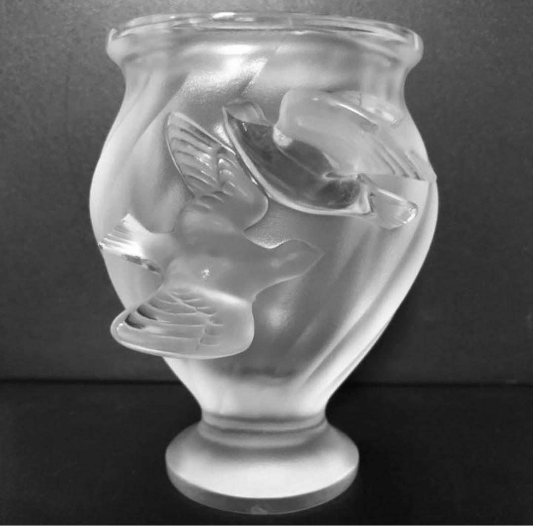⭐︎ご成約済み　希少【ロジーヌ】　ルネ・ラリック Lalique 花瓶　レア　美品