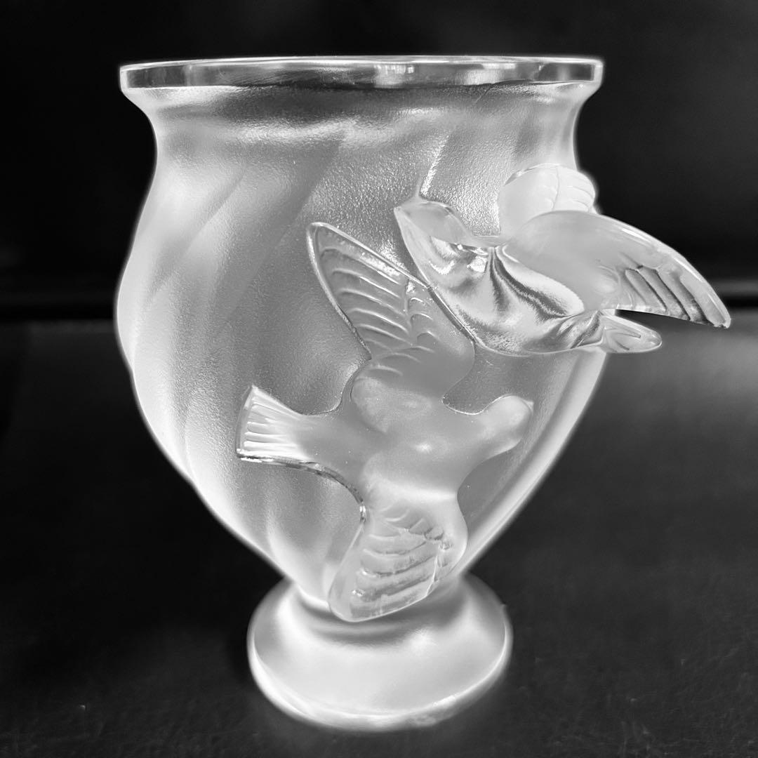 ⭐︎ご成約済み　希少【ロジーヌ】　ルネ・ラリック Lalique 花瓶　レア　美品
