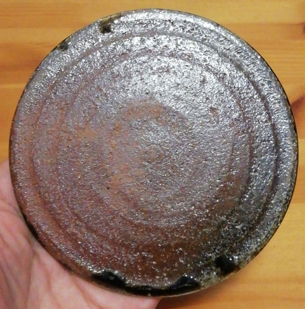 小島喜昭作　唐津焼　耳付　福の神　水指　共箱　茶道具