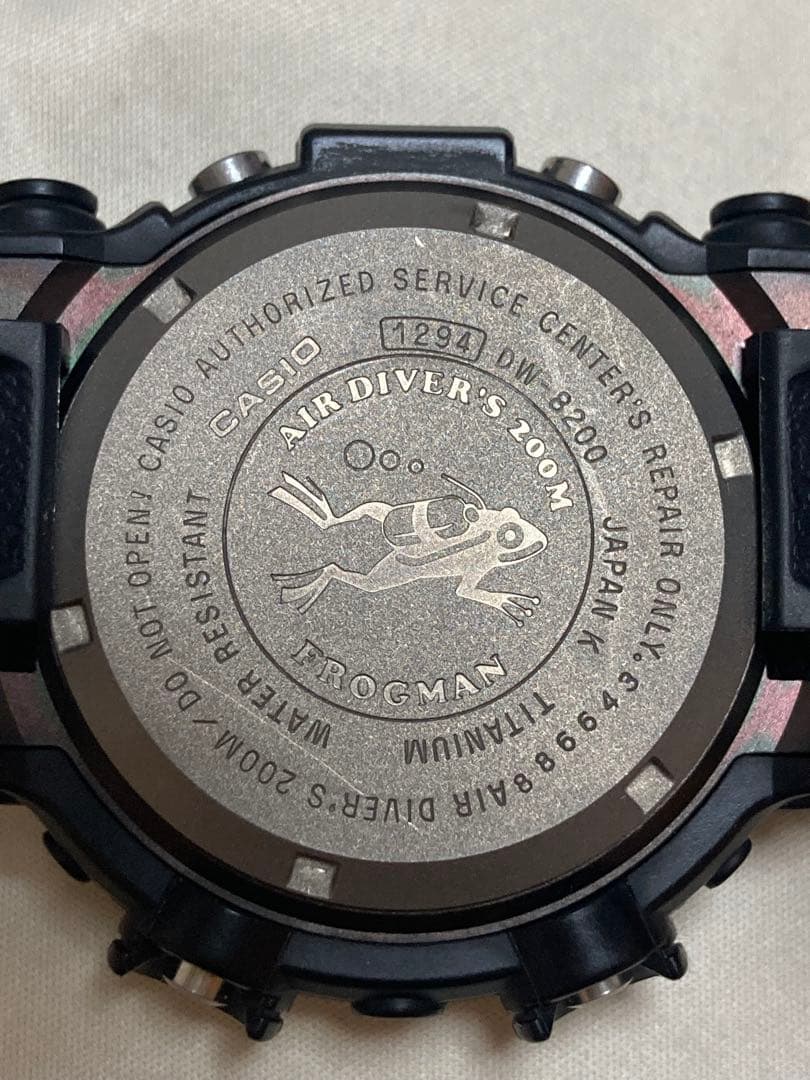 レア！美品！G-SHOCK フロッグマン DW-8200BM-1T ブラック