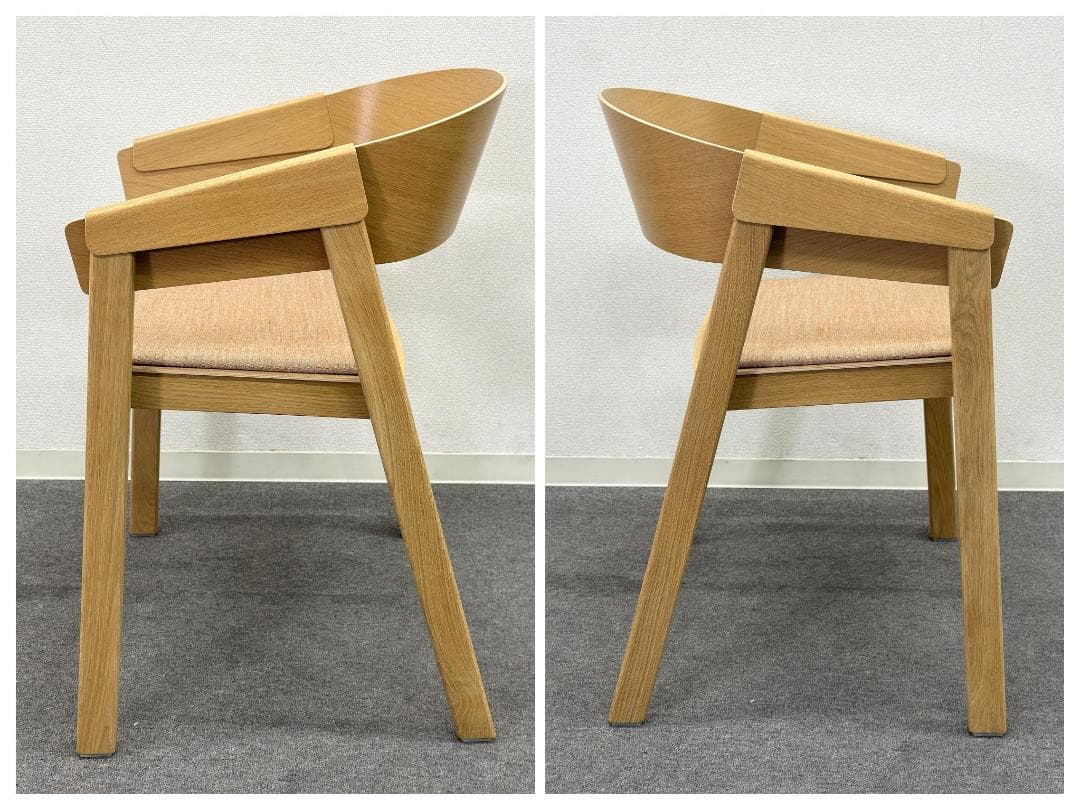 muuto■カバーアームチェア　2脚セット　ダイニング　座面ファブリック　北欧