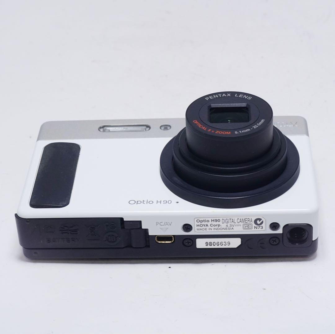 動作確認済 極美品 PENTAX Optio H90 ホワイト コンデジ