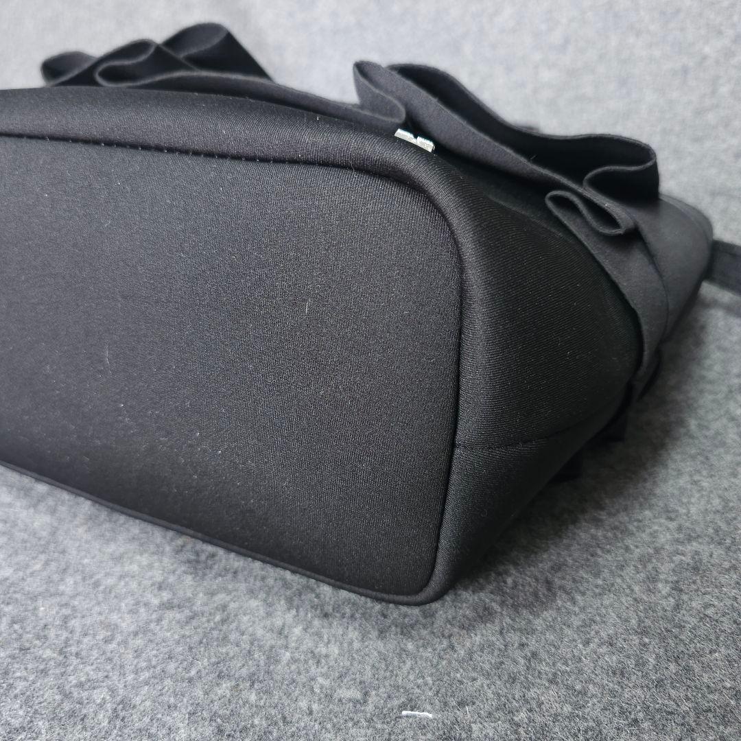 【ランバンスポール】人気刻印ロゴ×段切りかえフリルデザイン ゴルフカートバッグ黒