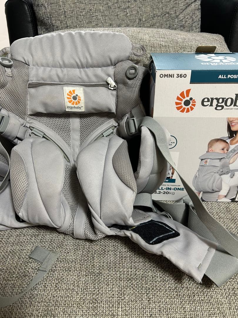 美品！ergobaby OMNI 360 パールグレー　付属品、保証書あり