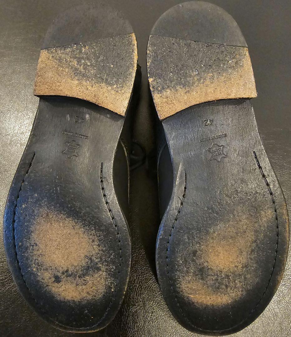 PADRONE バックジップ レース アップ ブーツ 黒 27cm / 42