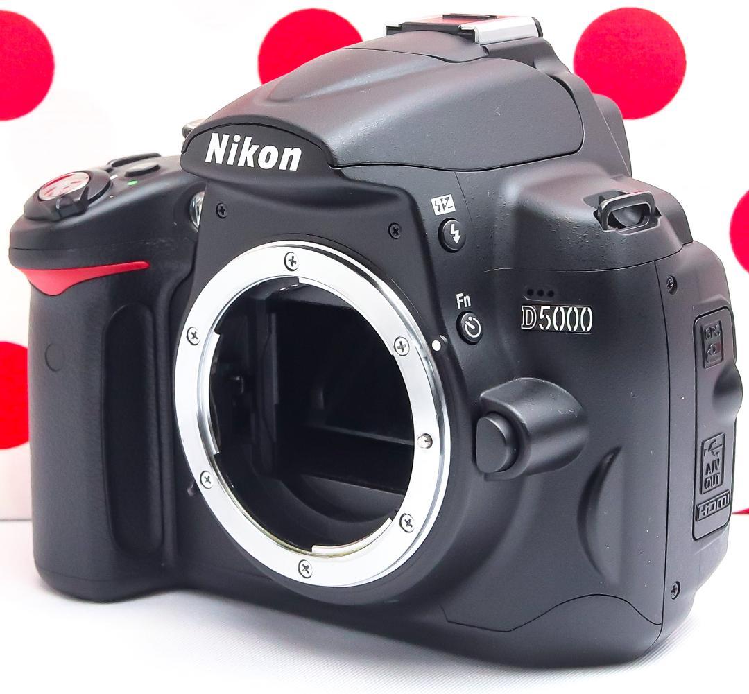 ニコン Nikon D5000❤スマホ転送OK❤動画撮影・自撮り可❤手振れ補正付