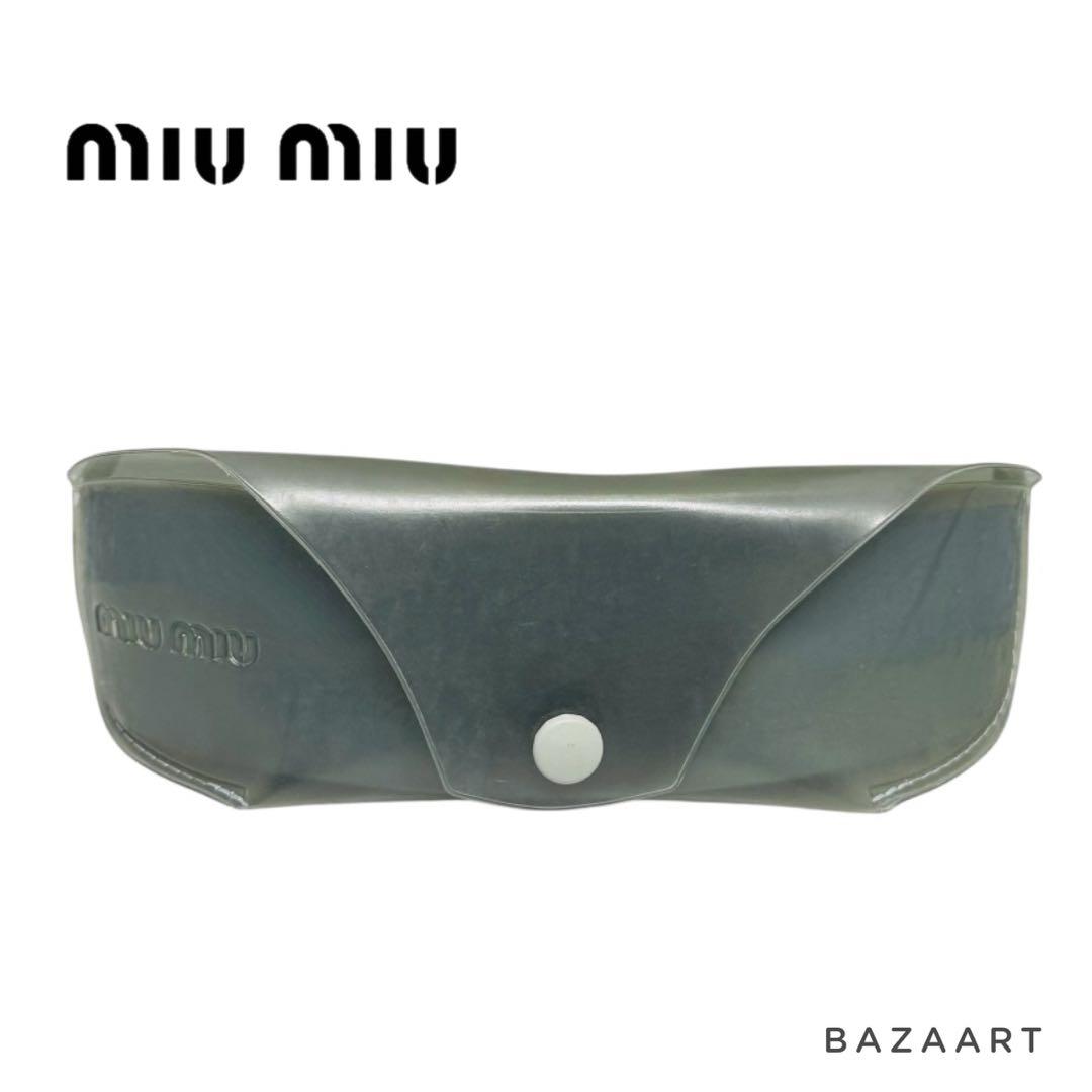 MIU MIU ミュウミュウ サングラス ラインストーン ピンク ブラウン