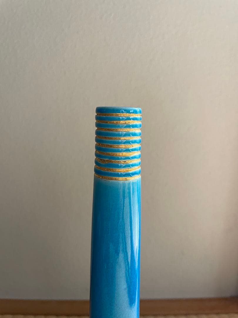 茶道具 永楽善五郎　交趾鶴首 花入