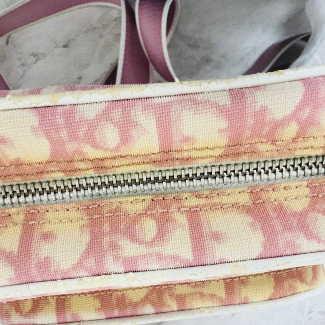 ✨Dior✨ディオール✨トロッター柄✨キャンバス✨ピンク✨ショルダーバッグ✨