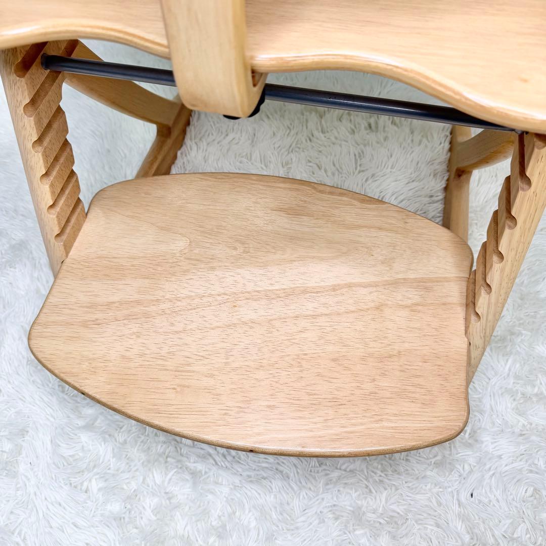 美品 大和屋 すくすくチェアプラス テーブル&ガード付き 1501 木製