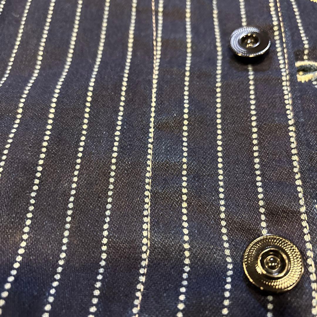 Sugar Cane ストライプデニムベスト