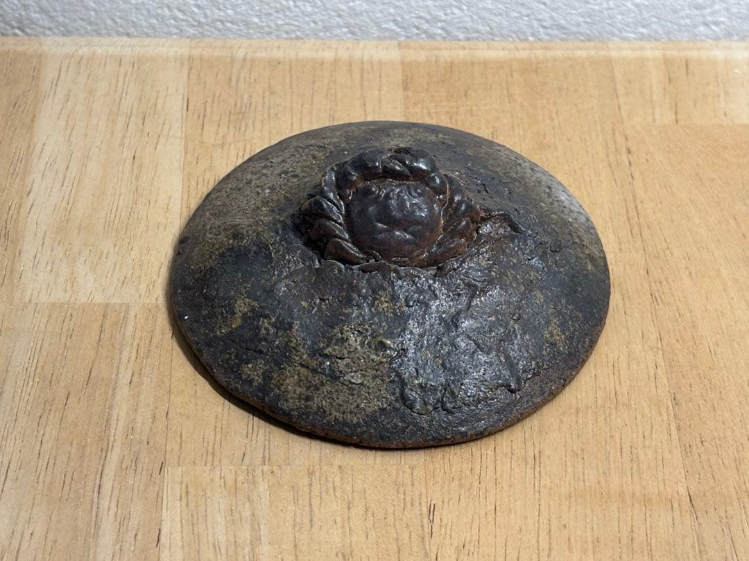 70.備前焼 宝瓶 登り窯 蟹 かに カニ 手びねり 急須