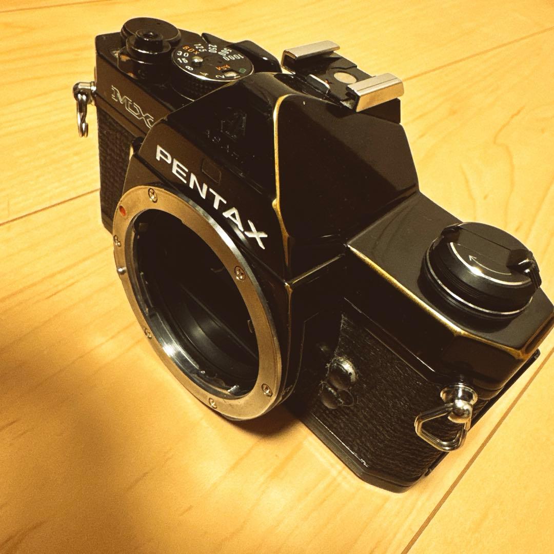 【露出計稼働】ペンタックス Pentax MX ブラック　レンズ付　操作コツ必要