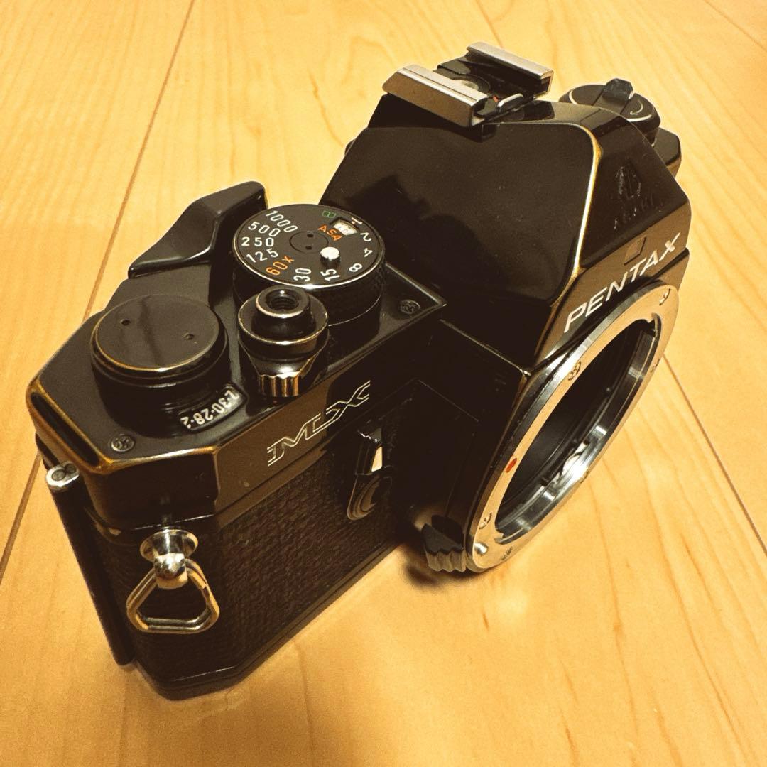 【露出計稼働】ペンタックス Pentax MX ブラック　レンズ付　操作コツ必要