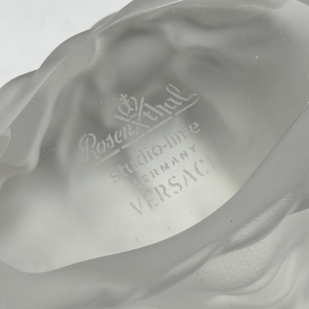 美品【ヴェルサーチ×ローゼンタール本物】オブジェ/クリスタル/3Dメデューサ