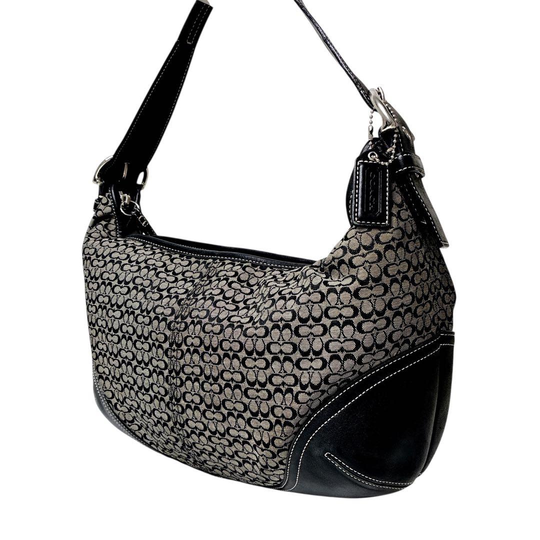 専用❣️COACH 6385 Signature Hobo ワンショルダー 黒