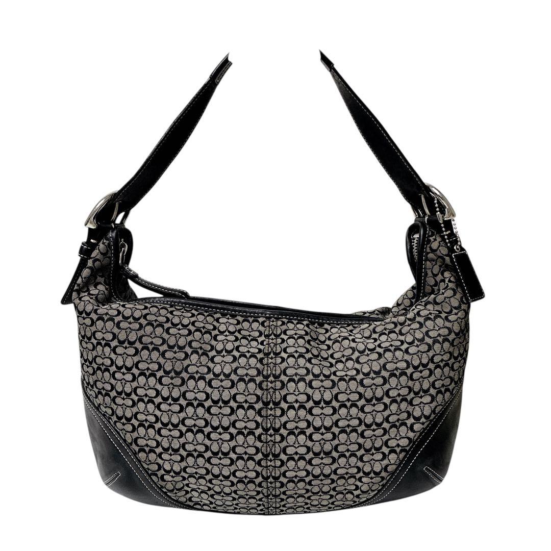 専用❣️COACH 6385 Signature Hobo ワンショルダー 黒