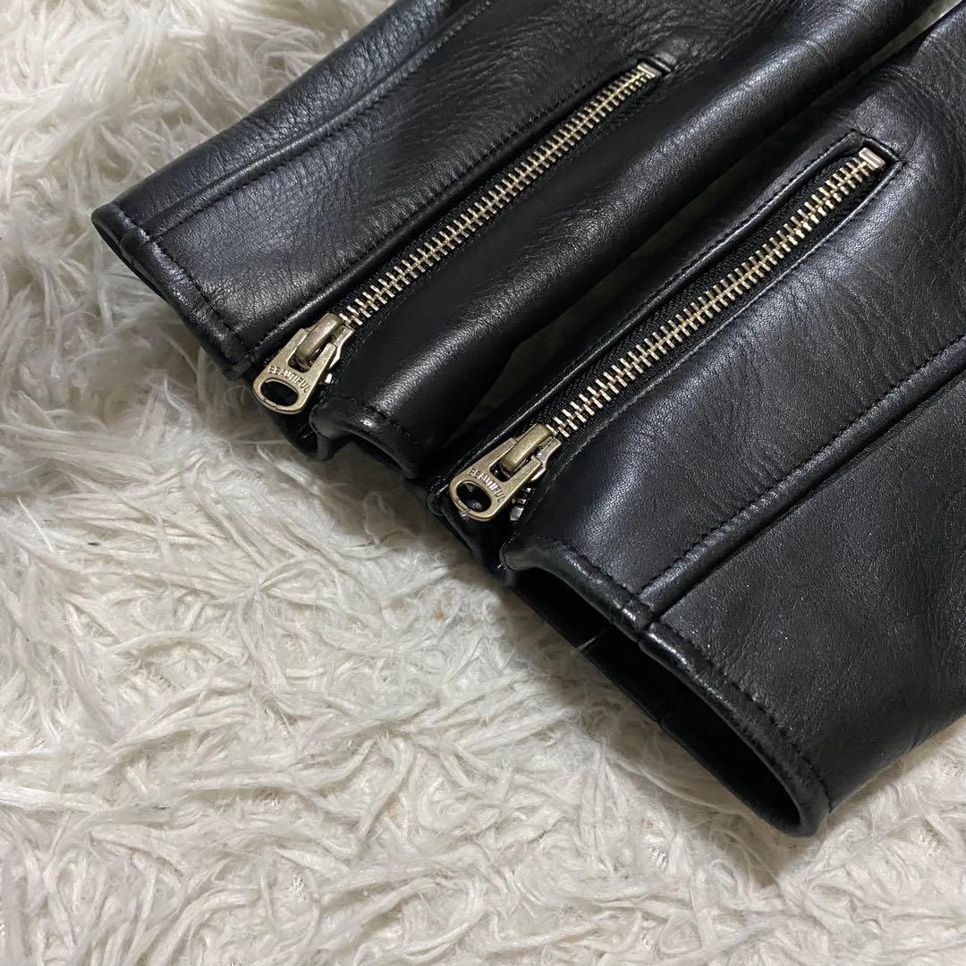 ビューティフルピープル　ホースレザー　シングルライダースジャケット　Mサイズ　黒