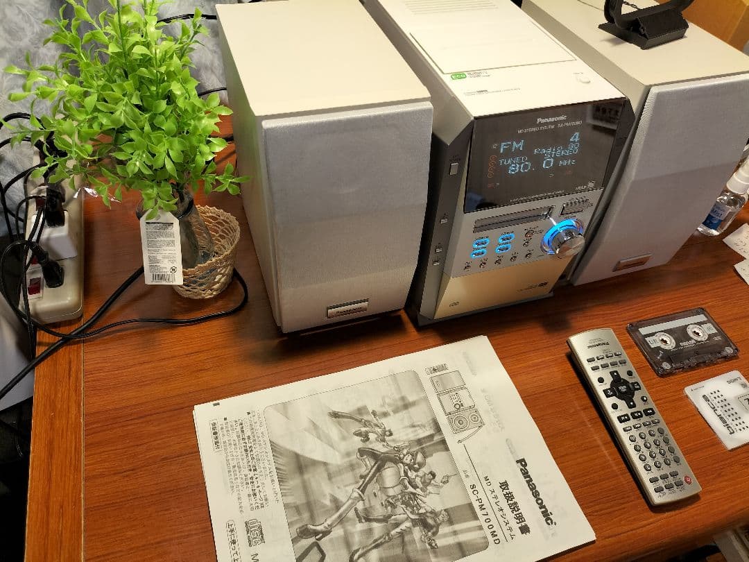 Panasonic ミニコンポSA-PM700MD リモコン　取扱い説明書付き