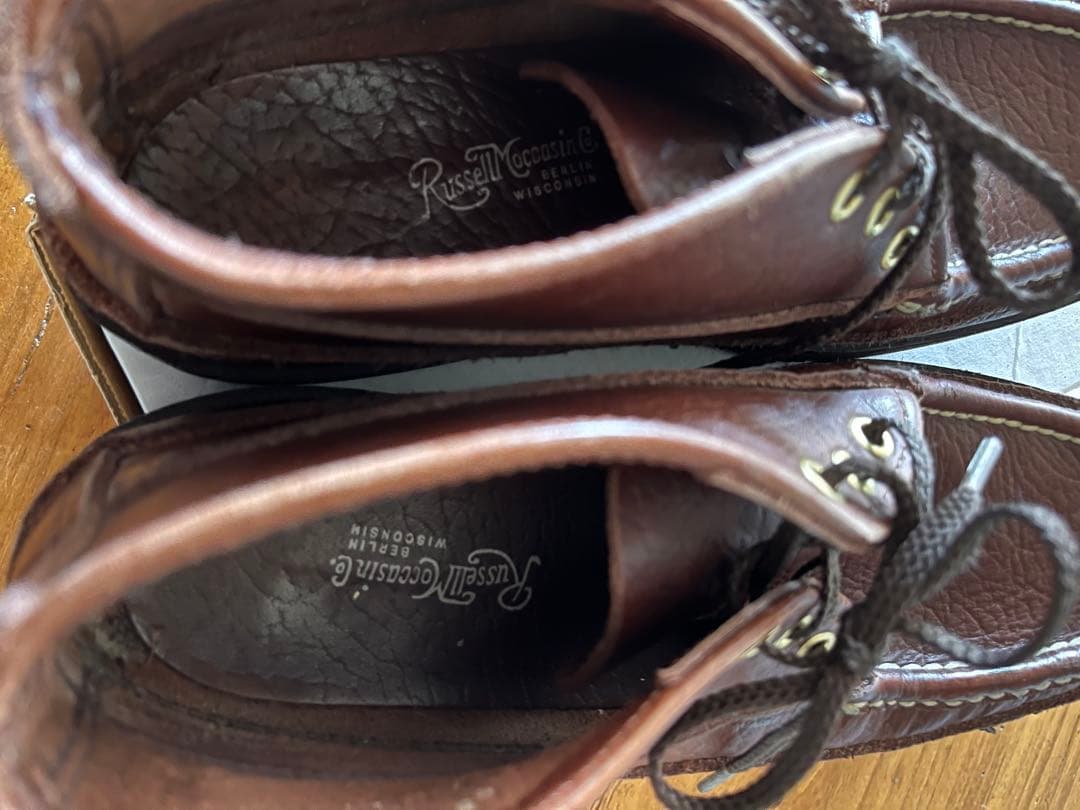 25cm 箱付 Russell Moccasin Chukka ビブラムソール