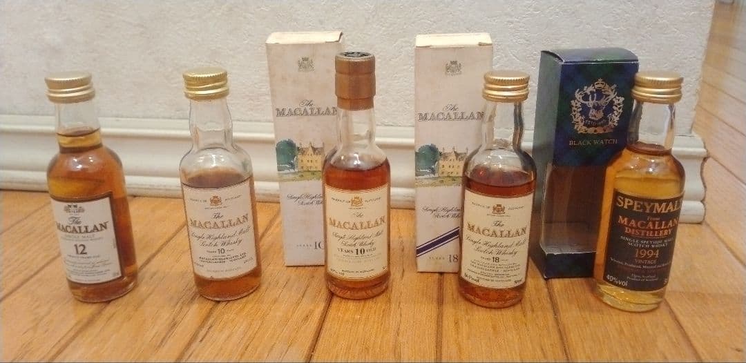 ☆M☆Ｈ☆ マッカラン ミニボトル5本セット+マッカラン15年