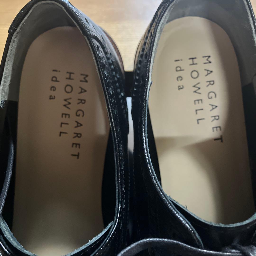 マーガレットハウエル　レザー レースアップウイングチップシューズ