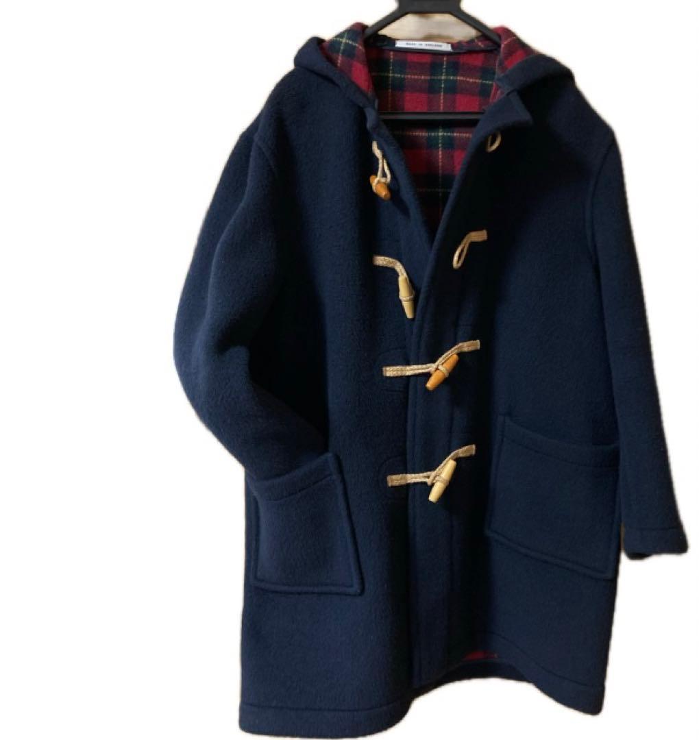 MONTGOMERY モンゴメリーネイビー ダッフルコート Lメンズ　英国製