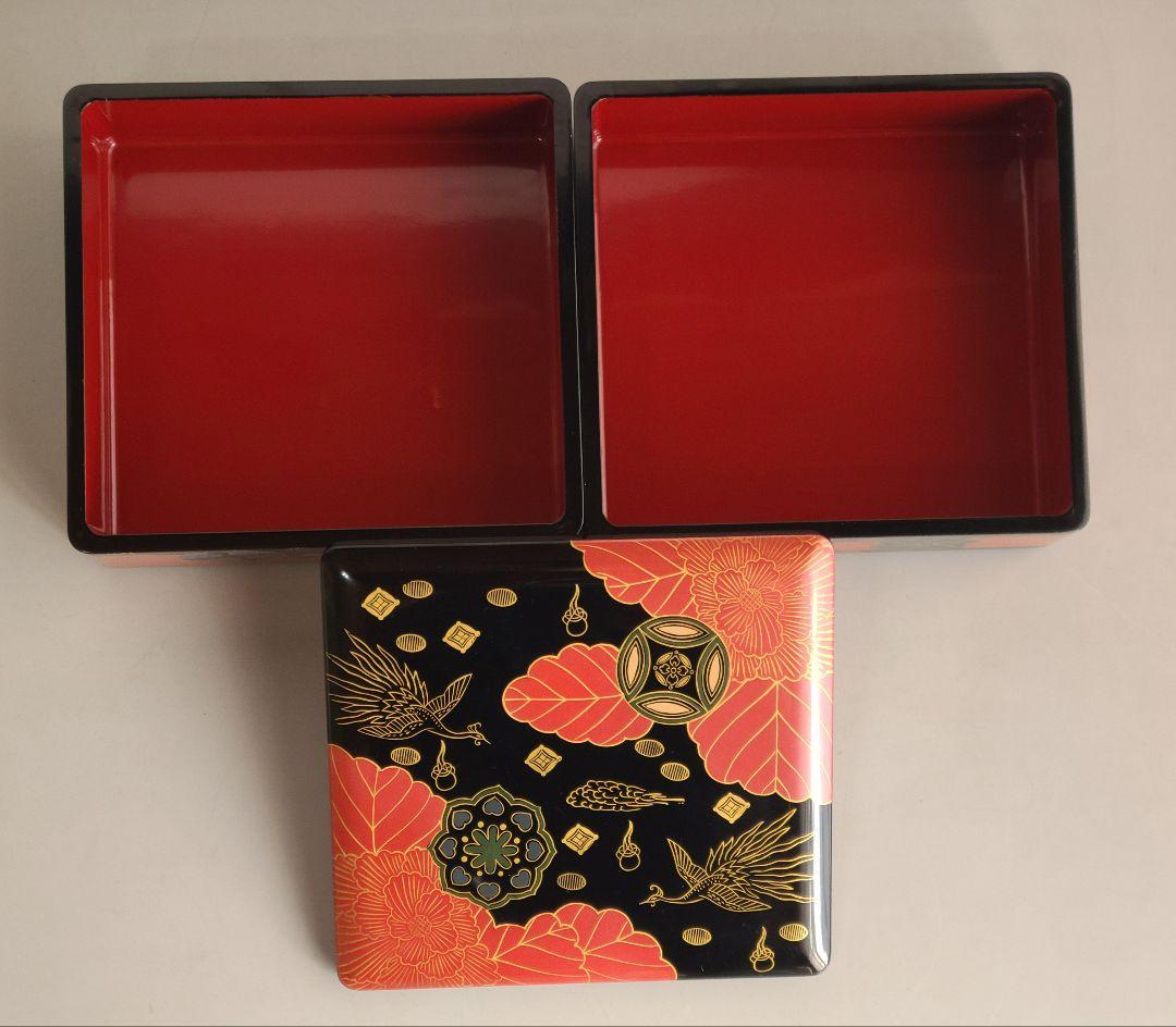 【白木屋漆器】会津塗重箱「錦絵」