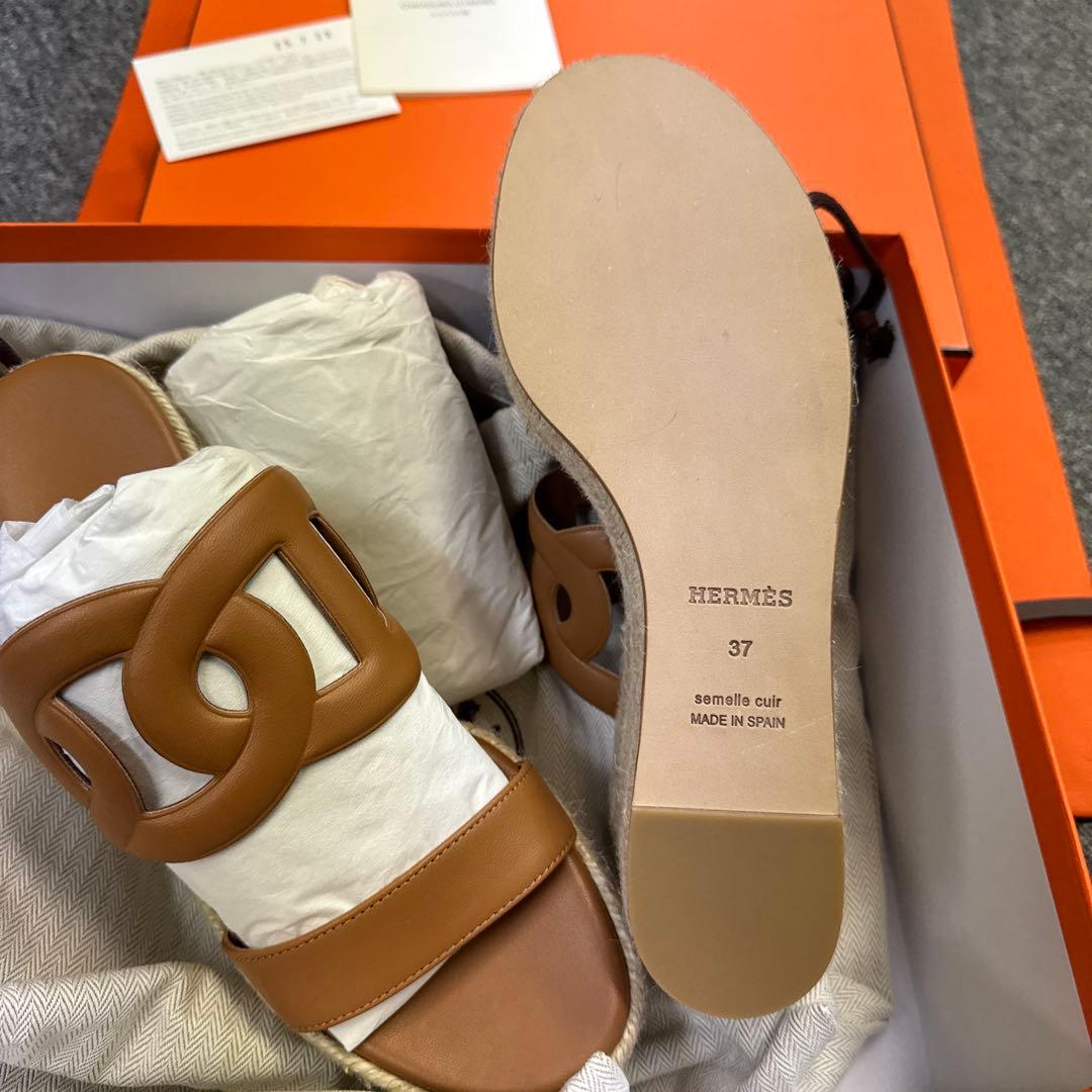 マ*コ様 新品未使用 エルメス サンダル エスパドリーユ 《イテア》37