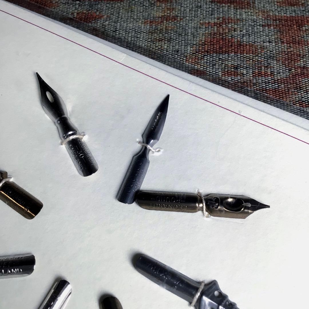 『季節のうー特価』　IL PAPIRO ヴィンテージ　ペン先　つけペン　8本