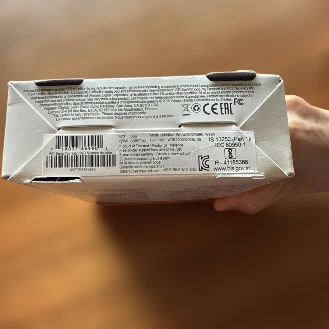 WD My Passport for Mac 2TB 3個　エルゴラさん専用