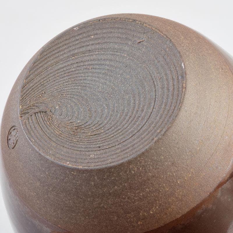 茶道具　高取焼　十三代高取八仙作　肩衝茶入　仕覆付　共箱　V　9139