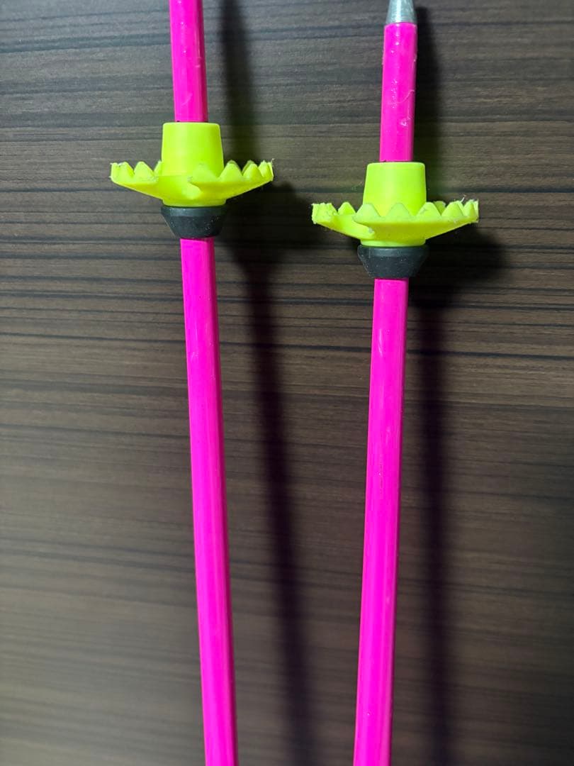 LEKI スキー用ストック ピンク/黒/黄