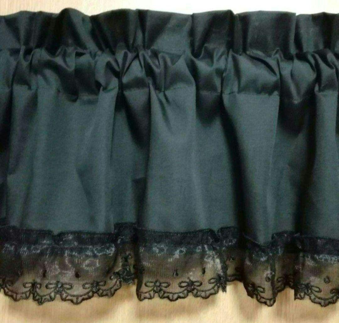 いちごちゃん@様特注品×4枚♥バランス カフェカーテン♡リボン柄 チュールレース